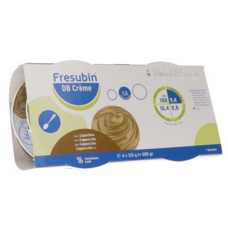 FRESUBIN DB CREME 4 TARRINAS SABOR CAPUCHINO 125 G