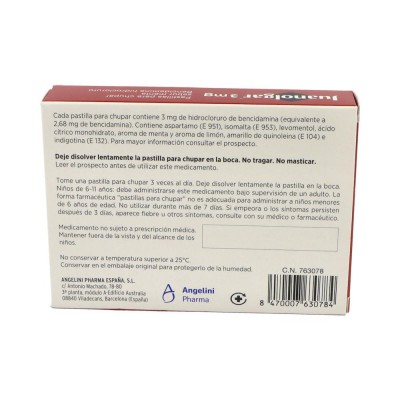 Comprar JUANOLGAR 3 MG 20 PASTILLAS PARA CHUPAR (SABOR MENTA)(BLISTER) al mejor precio en NuestraFarma, tu farmacia online