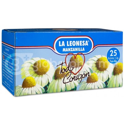 Comprar LA LEONESA MANZANILLA DULCE 25 BOLSAS al mejor precio en NuestraFarma, tu farmacia online