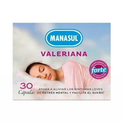 Comprar MANASUL VALERIANA FORTE 30 CAPSULAS al mejor precio en NuestraFarma, tu farmacia online