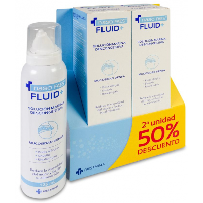 Comprar NASO FAES FLUID+ LIMPIEZA NASAL DUPLO 2X125 ML al mejor precio en NuestraFarma, tu farmacia online