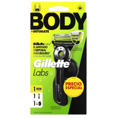 Comprar GILLETTE LABS BODY+INTIMATE MAQUINILLA DE AFEITAR al mejor precio en NuestraFarma, tu farmacia online