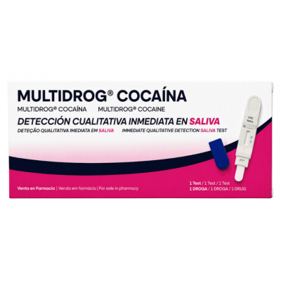Comprar MULTIDROG TEST COCAINA DE SALIVA 1 UNIDAD al mejor precio en NuestraFarma, tu farmacia online