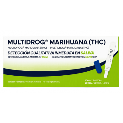 Comprar MULTIDROG TEST MARIHUANA DE SALIVA 1 UNIDAD al mejor precio en NuestraFarma, tu farmacia online