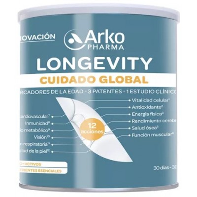 Comprar ARKOPHARMA LONGEVITY CUIDADO GLOBAL 285 G al mejor precio en NuestraFarma, tu farmacia online