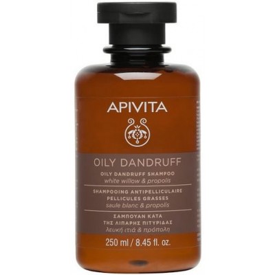 Comprar APIVITA CHAMPU ANTICASPA GRASA SAUCE BLANCO & PROPOLIS 250 ML al mejor precio en NuestraFarma, tu farmacia online