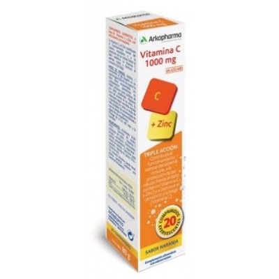Comprar VITAMINA C 1000MG + ZINC ARKOVITAL COMP EFERVES al mejor precio en NuestraFarma, tu farmacia online
