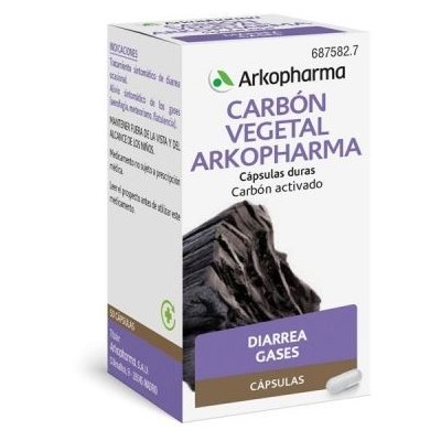 Comprar CARBON VEGETAL ARKOPHARMA 225 MG 50 CAPSULAS al mejor precio en NuestraFarma, tu farmacia online
