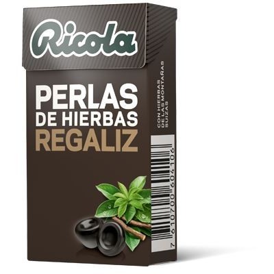 Comprar RICOLA PERLAS REGALIZ SIN AZUCAR 25 G al mejor precio en NuestraFarma, tu farmacia online