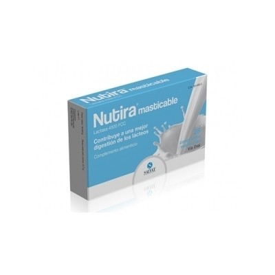 Comprar NUTIRA LACTASA 4500 FCC 28 COMPRIMIDOS MASTICABLES al mejor precio en NuestraFarma, tu farmacia online