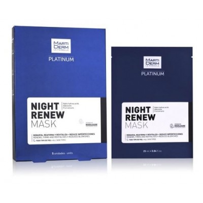 Comprar MARTIDERM NIGHT RENEW MASK 25 ML X 5 U al mejor precio en NuestraFarma, tu farmacia online