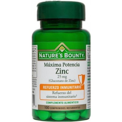 Comprar NATURES BOUNTY ZINC 100 COMPRIMIDOS al mejor precio en NuestraFarma, tu farmacia online