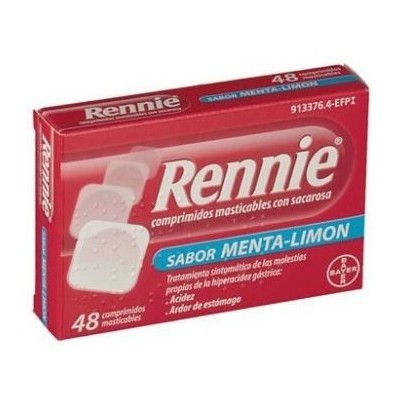 Comprar RENNIE 680 mg/80 mg 48 COMPRIMIDOS MASTICABLES (CON SACAROSA) al mejor precio en NuestraFarma, tu farmacia online