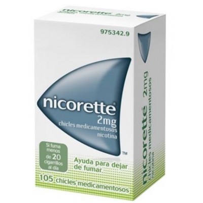 Comprar NICORETTE 2 mg 105 CHICLES MEDICAMENTOSOS al mejor precio en NuestraFarma, tu farmacia online