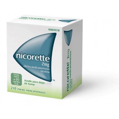 Comprar NICORETTE 2 mg 210 CHICLES MEDICAMENTOSOS al mejor precio en NuestraFarma, tu farmacia online