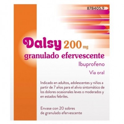 Comprar DALSY 200 mg 20 SOBRES GRANULADO EFERVESCENTE al mejor precio en NuestraFarma, tu farmacia online