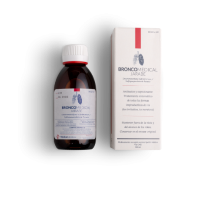 Comprar BRONCOMEDICAL CON SULFOGUAYACOL 2 mg/ml + 10 mg/ml JARABE 1 FRASCO 180 ml al mejor precio en NuestraFarma, tu farmacia online
