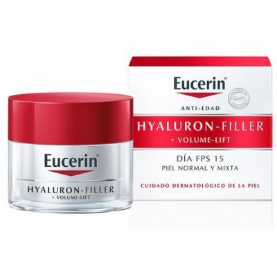 Comprar EUCERIN HYALURON-FILLER + VOLUME-LIFT FPS 15 DIA PIEL NORMAL Y MIXTA 50 ML + CONTORNO OJOS 15 ML al mejor precio en NuestraFarma, tu farmacia online