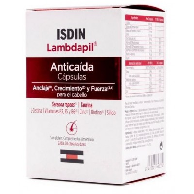Comprar LAMBDAPIL ANTICAIDA 60 CAPSULAS al mejor precio en NuestraFarma, tu farmacia online