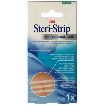 Comprar STERI STRIP SUTURA CUTANEA ESTERIL TIRA 75 MM al mejor precio en NuestraFarma, tu farmacia online
