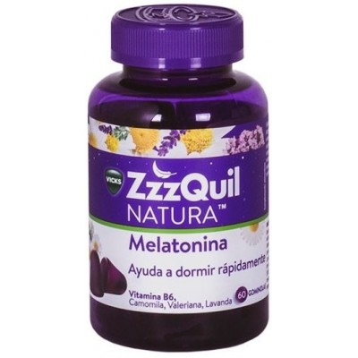 Comprar ZZZQUIL NATURA MELATONINA 60 GOMINOLAS al mejor precio en NuestraFarma, tu farmacia online