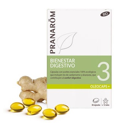 Comprar PRANAROM OLEOCAPS 3 BIENESTAR DIGESTIVO 30 CAPSULAS al mejor precio en NuestraFarma, tu farmacia online