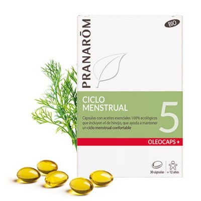 Comprar PRANAROM OLEOCAPS 5 CICLO MENSTRUAL 30 CAPSULAS al mejor precio en NuestraFarma, tu farmacia online