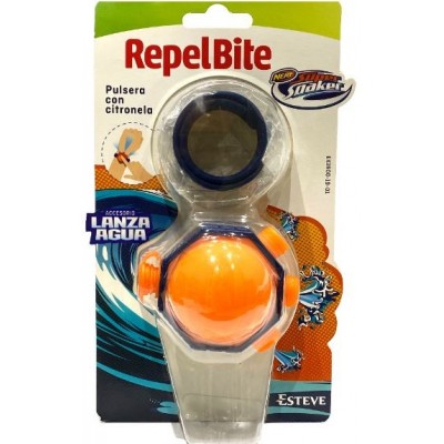 Comprar REPELBITE PULSERA AROMATICA CITRONELA CON ACCESORIO NERF SUPER SOOKER 1 U al mejor precio en NuestraFarma, tu farmacia online