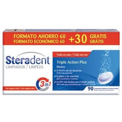 Comprar STERADENT 60+30 COMPRIMIDOS al mejor precio en NuestraFarma, tu farmacia online