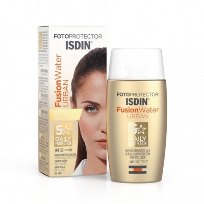 Comprar FOTOPROTECTOR ISDIN SPF-30 FUSION WATER URBAN 50 ML al mejor precio en NuestraFarma, tu farmacia online