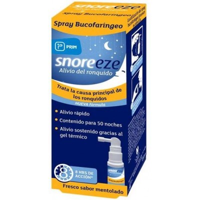 Comprar SNOREEZE ALIVIO DEL RONQUIDO AEROSOL BUCOFARINGEO 23,5 ML al mejor precio en NuestraFarma, tu farmacia online
