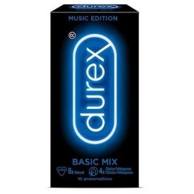 Comprar DUREX MUSIC BASIC MIX 10 PRESERVATIVOS al mejor precio en NuestraFarma, tu farmacia online