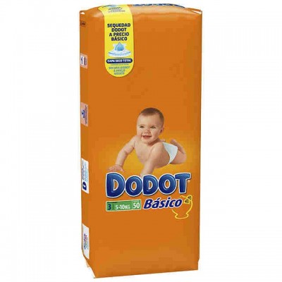 Comprar DODOT PAÑAL BASICO TALLA 3 (5-10 KG) 42 UNIDADES al mejor precio en NuestraFarma, tu farmacia online