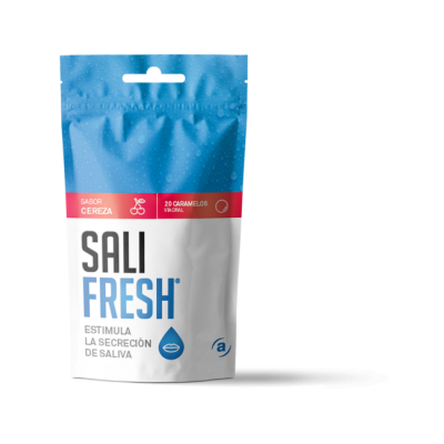 Comprar SALIFRESH CEREZA 20 CARAMELOS al mejor precio en NuestraFarma, tu farmacia online