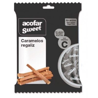 Comprar ACOFARSWEET CARAMELOS SIN AZUCAR REGALIZ BOLSA 60 G al mejor precio en NuestraFarma, tu farmacia online