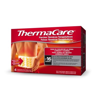 Comprar THERMACARE PARCHE TERMICO ZONA LUMBAR-CADERA 4 PARCHES al mejor precio en NuestraFarma, tu farmacia online