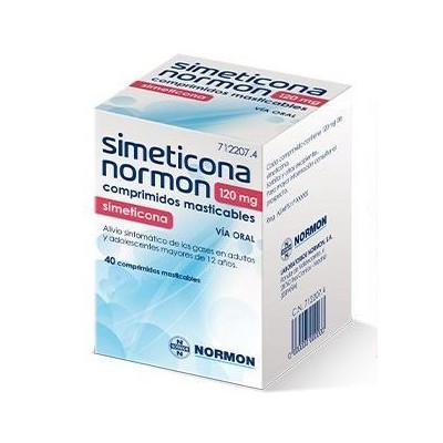 Comprar NORAFLAT FORTE 120 mg 40 COMPRIMIDOS MASTICABLES al mejor precio en NuestraFarma, tu farmacia online