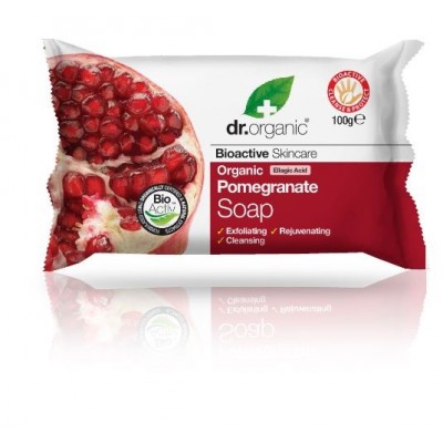 Comprar DR ORGANIC GRANADA ORGANICA PASTILLA DE JABON 100 G al mejor precio en NuestraFarma, tu farmacia online