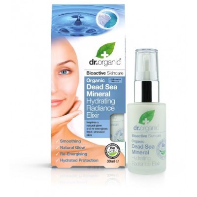 Comprar DR ORGANIC MINERALES DEL MAR MUERTO ELIXIR LUMINOSO HIDRATANTE 30 ML al mejor precio en NuestraFarma, tu farmacia online