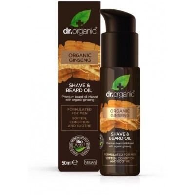 Comprar DR ORGANIC GINSENG ACEITE DE BARBA Y AFEITADO 50 ML al mejor precio en NuestraFarma, tu farmacia online