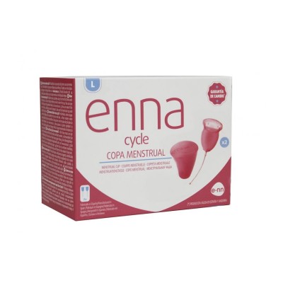 Comprar ENNA CYCLE COPA MENSTRUAL T- L 2 UNIDADES al mejor precio en NuestraFarma, tu farmacia online