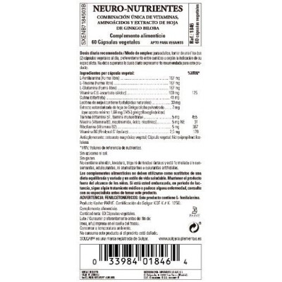Comprar SOLGAR NEURO NUTRIENTES 60 CAPSULAS VEGETALES al mejor precio en NuestraFarma, tu farmacia online