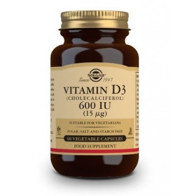 Comprar SOLGAR VITAMINA D3 600UI (15MCG) 60 CAPSULAS VEGETALES al mejor precio en NuestraFarma, tu farmacia online