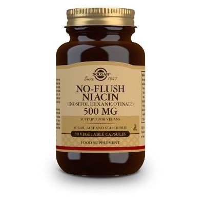 Comprar SOLGAR NIACINA NO RUBORIZANTE 500MG 50 CAPSULAS VEGETALES al mejor precio en NuestraFarma, tu farmacia online