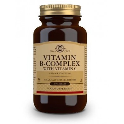 Comprar SOLGAR B-COMPLEX CON VITAMINA C 250 COMPRIMIDOS al mejor precio en NuestraFarma, tu farmacia online