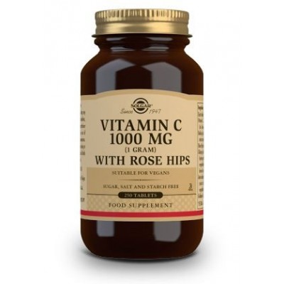 Comprar SOLGAR VITAMINA C 1000 MG CON ROSE HIPS (ESCARAMUJO) 250 COMPRIMIDOS al mejor precio en NuestraFarma, tu farmacia online