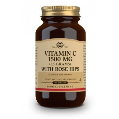 Comprar SOLGAR VITAMINA C 1500 MG CON ROSE HIPS (ESCARAMUJO) 180 COMPRIMIDOS al mejor precio en NuestraFarma, tu farmacia online