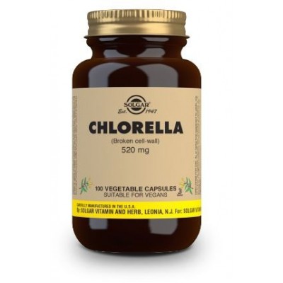 Comprar SOLGAR CLORELLA 520MG 100 CAPSULAS VEGETALES al mejor precio en NuestraFarma, tu farmacia online