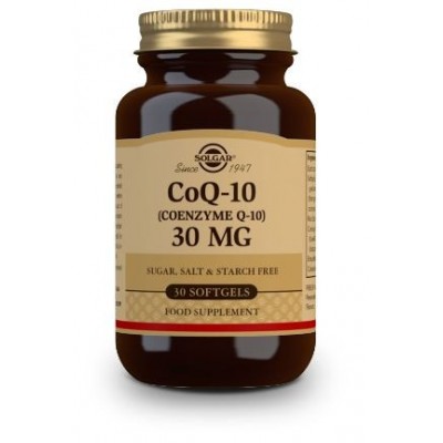 Comprar SOLGAR COENZIMA Q10 - 30MG 30 CAPSULAS BLANDAS al mejor precio en NuestraFarma, tu farmacia online