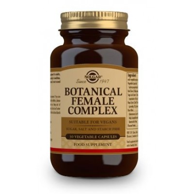 Comprar SOLGAR BOTANICAL FEMALE COMPLEX 30 CAPSULAS VEGETALES al mejor precio en NuestraFarma, tu farmacia online